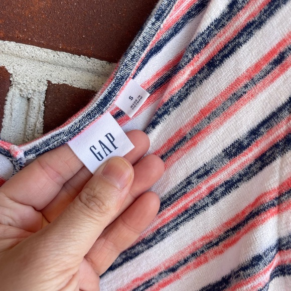 GAP Stripe Flared Tank Top Small - Picture 4 of 9
